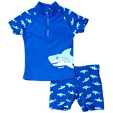 Playshoes zweiteilig Schwimmshirt Badeshorts Badebekleidung Unisex Kinder,Hai,134-140