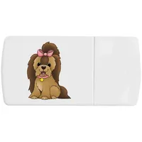 Azeeda 'Yorkshire Terrier Hund' Pillendose/Tablettenbox mit Pillenteiler (PI00006958)