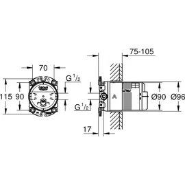 Grohe Rainshower Universal Unterputz-Einbaukörper DN 15 26483000