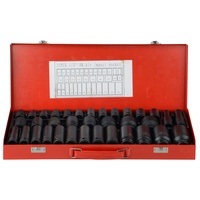 DAYUAN 35 tlg 1/2" Schlagschrauber Nuss Satz Impact Socket Set Steckschlüsselsatz 10-32mm und 8-32mm Schlagnuss-Satz