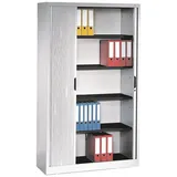 C+P Omnispace Rollladenschrank 120 x 42 x 198 cm grau