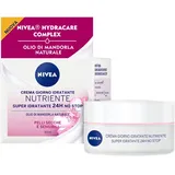 NIVEA Essentials Super Feuchtigkeitsspendende 24H pflegende Tagescreme für trockene und empfindliche Haut, 50 ml