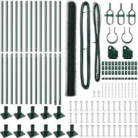 vidaXL Zaunpfosten 25 x 1,5 m Grün/Metall