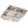 GLOBO Deckenleuchte 4x LED 4,5W chrom, teilsatiniert, Glas