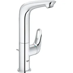 Waschtischmischer Eurostyle, offener Hebel, seitliche Betätigung, schwenkbar (Ausführung: verchromt. offener Hebel. hohe Ausführung. Einhebelmischer)