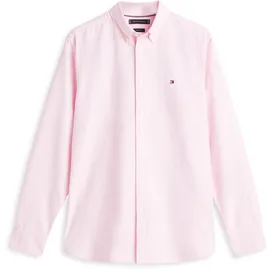 Tommy Hilfiger Langarmhemd TOMMY HILFIGER "OXFORD DOBBY", Herren, Gr. L, N-Gr, rosa (rose petal, allover), Web, Obermaterial: 100% Baumwolle, regular fit, Manschette, Hemden, Button-down-Kragen, regular fit, Businesshemd