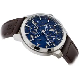 Tommy Hilfiger Henry 1710476 Herrenuhr - Blau/Braun/Silber