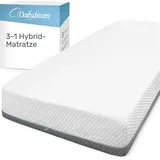DAILYDREAM Hybrid-Matratze 3in1 mit Taschenfederkern, Kaltschaum und Memory Schaum