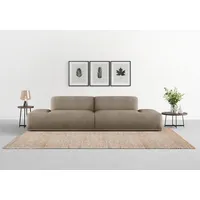 TRENDMANUFAKTUR Big-Sofa »Braga, toller Sitzkomfort, Designsofa«, in moderner Optik, mit hochwertigem Kaltschaum braun