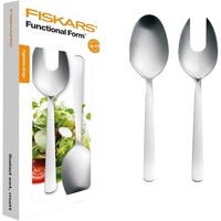 Fiskars Salatbesteck, 2-teilig, Qualitätsstahl, Silber/Matt, Functional Form, 1002960