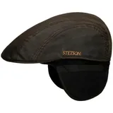 Stetson Flat Cap (1-St) Flatcap mit Schirm braun L (58-59 cm)