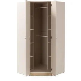 beautysofa Eckschrank Alex 95 x 195 x 95 cm Beige