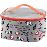 PXTIDY Opera Phanto Drama Kosmetikkoffer Broadway Musikgeschenk Phantommaske Theatertasche Phantom Musikgeschenk, grau, Einheitsgröße, Kosmetiktasche