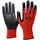 Nitras Nylonhandschuhe, rot / schwarz 8