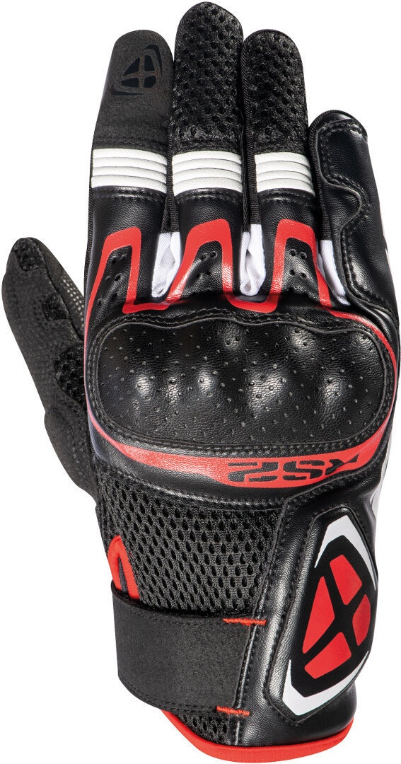 Ixon RS2 Motorfiets handschoenen, zwart-wit-rood, L