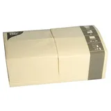 Papstar Servietten, 3-lagig 1/8-Falz 33 cm x 33 cm Creme