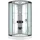 AcquaVapore Komplettdusche mit Schiebetür 80 x 80 cm weiß Sicherheitsglas D58-00T1
