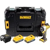 DeWalt DCF 809 E2T Akku Schlagschrauber 18 V 190 Nm 1/4" Brushless + 2x Powerstack Akku 1,7 Ah + Ladegerät + TSTAK