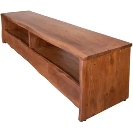 Sam Lowboard TV-Board 190 x 45 x 50 cm Akazienholz massiv nussbaumfarben DAHLIA