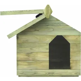 vidaXL Hundehütte mit öffnendem Dach Imprägniertes Kiefernholz