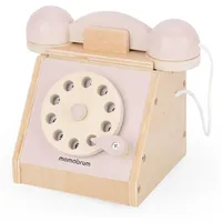 Mamabrum Retro-Holztelefon Rosa