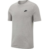 Nike Sportswear Club T-Shirt dark grey heather/black S