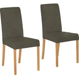 Home Affaire 4-Fußstuhl Bologna Massivholz grün 6er Set