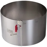 LARES Tortenring hoch mit Klemmhebel 17-30 cm Höhe 15cm