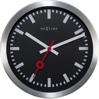 Nextime Bahnhofsuhr 19 cm 3998STZW schwarz