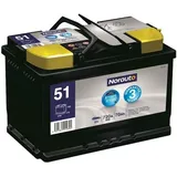 Norauto Start-Stopp-Autobatterie 51 70Ah, 720A