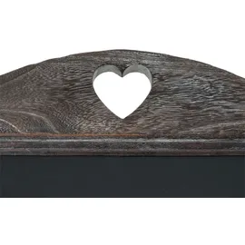 Mendler Werbetafel HWC-E51, Aufsteller Kreidetafel, 66x37x27cm Shabby-Look Vintage ~ braun