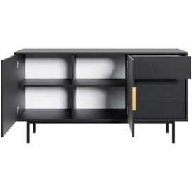 wipmeb Sideboard - schwarz