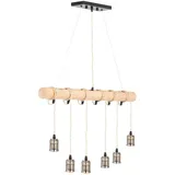 Uniprodo 6-flg. E27 40 W beige