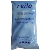 3x 1kg Jasminduft Luftentfeuchter Granulat (Calciumchlorid) im Vliesbeutel, Nachfüllpack für Raumentfeuchter