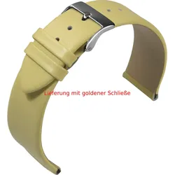 Eulit Kalb- / Rindleder glatt Nappa Fashion 20mm" E50340620351" - pastellgelb