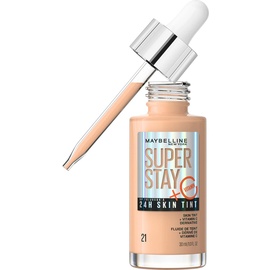 Maybelline New York Foundation, Langanhaltendes Make-Up mit Vitamin C, Vegane Formel, Super Stay Skin Tint 21