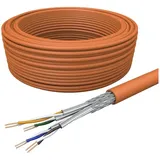 Draka Verlegekabel UC900 HS23, Cat 7, S/FTP, PiMF, orange, 50m Ring (PiMF, S/FTP, CAT7, 50 m), Netzwerkkabel