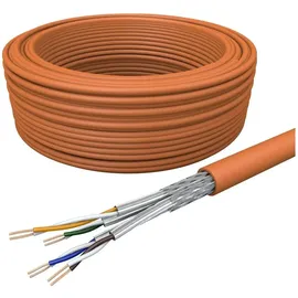 Draka Verlegekabel UC900 HS23, Cat 7, S/FTP, PiMF, orange, 50m Ring (PiMF, S/FTP, CAT7, 50 m), Netzwerkkabel