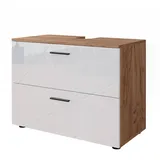 Vicco Irma 80 x 58,6 x 41 cm goldkraft-eiche/weiß hochglanz