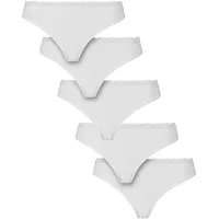 URBAN CLASSICS Basic Cotton Tanga Lace 5 St. Weiß L