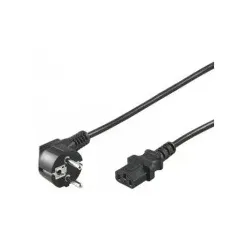 Goobay Kaltgeräte Anschlusskabel Schwarz 2 m Kabel Strom/Netzteil Netzkabel 2 m 3-polig IEC