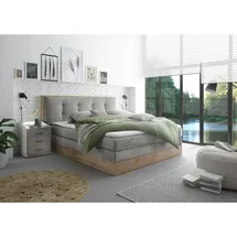 Livetastic Novel Boxspringbett 160 x 200 cm H2 Hellgrau