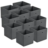 [en.casa] - Faltbox 10er-Set 30x30x28 cm Klappbox Organizer Vliesstoff