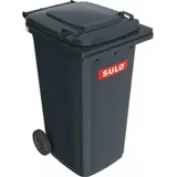 Sulo Müllgroßbehälter 240 l HDPE anthrazitgrau fahrbar, nach EN 840