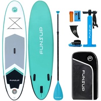 FUNSUP Funny Y1 Inflatable Standup Paddleboard, Portable and Stable Sporting Paddleboard, Leisure & Touring SUP Board with Accessories Kit, Nice iSUP for Beginners and Short Trip