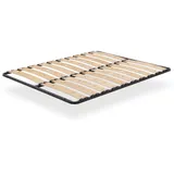 i-flair Lattenrost Austen 180x200 cm – Stabiler Lattenrahmen mit Metallrahmen & perforierten Holzlatten aus Birkenholz für optimale Belüftung – einfache Montage – Modell IF17