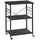 VASAGLE Küchenschrank Servierwagen 60 x 40 x 89 cm Schwarz