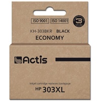 Actis KH-303BKR Tinte für HP Drucker, Ersatztinte HP 303XL T6N04AE; Premium; 20ml; 600 Seiten; schwarz