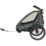 Qeridoo QUPA 1 Kinderanhänger Lime 2023