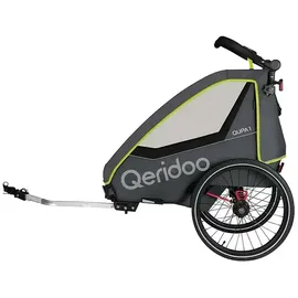 Qeridoo QUPA 1 Kinderanhänger Lime 2023